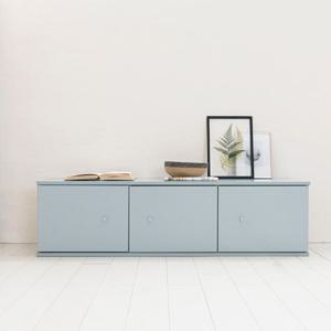 리바트 뉴프렌즈 1200 1단 수납장(그레이,블루)