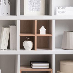 리바트 뉴프렌즈 +자 선반(오크,화이트)