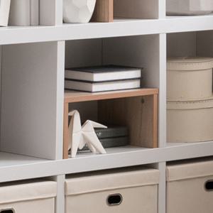 리바트 뉴프렌즈 ㄷ자 선반(오크,화이트)