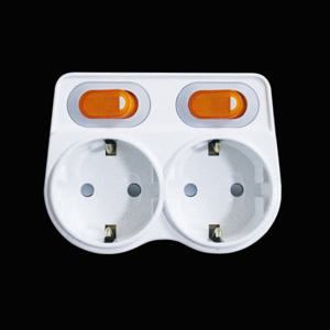 국산 T형 2구L자 개별스위치 멀티탭 절전 전기콘센트 안전멀티텝