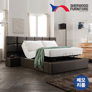 [쉐우드]로직 가죽 모션베드 Q (메모리폼)