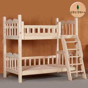 편백 통원목 2층 분리형침대