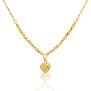 여자 순금 목걸이 18.75g 24k [하트 콤비]