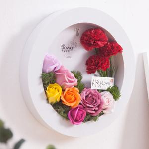 비누 카네이션 조화 액자 set 29cm 꽃 어버이날 스승의날 벽 장식 벽걸이 감사 선물 인테리어