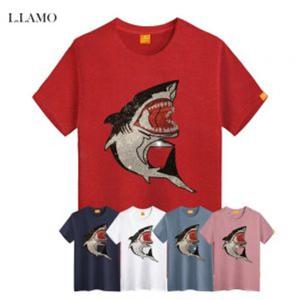 엘라모 큐빅상어 반팔티셔츠 남녀공용 ~4xl