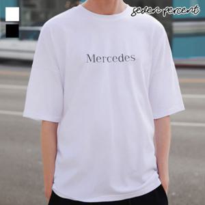 [세븐퍼센트] 메르세데스 남여공용 오버핏 라운드 반팔티