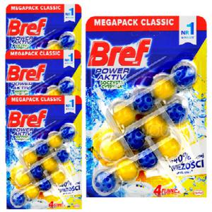 브레프 파워액티브 변기세정제 레몬 50g X 12개 (4팩)