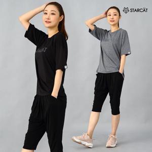 홈트 홈요가 운동복 트레이닝복  스타캣로고TTS33P6