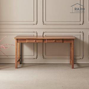 라로퍼니처 몬타 고무나무 원목 월넛 1500 책상