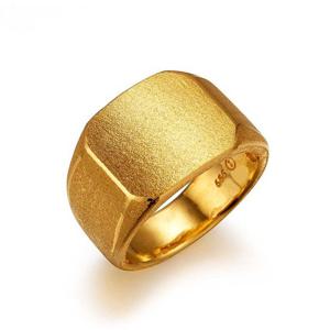 [한국금다이아몬드] 남자 순금 반지 앤틱 사각 24K 18.75g 애끼 검지 중지