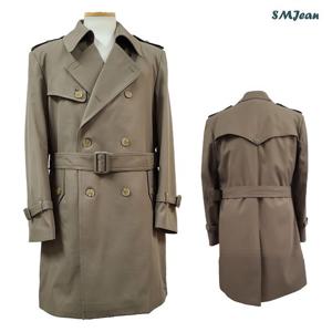SMJ1093 남성 더블 트렌치 코트 7부 남자 하프 내피 분리