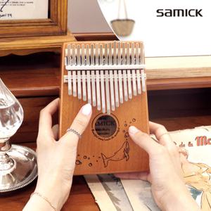 삼익 칼림바 SKLB-17 고래 올솔리드 마호가니 17키 음계각인