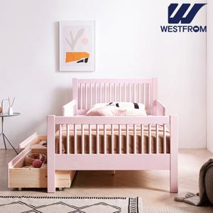 웨스트프롬 뮤뮤 원목침대 가드형 SS+호수 매트 SS