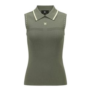 [어뉴골프] 여성 WOMEN SLEEVELESS COLLARED SWEATER_KH