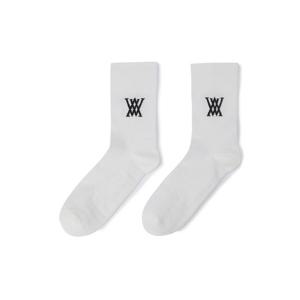 [어뉴골프] 남성 MEN LOGO SOCKS_WH