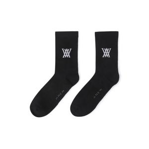 [어뉴골프] 남성 MEN LOGO SOCKS_BK