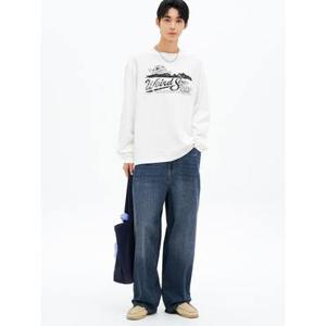 (265X41BY41) [에잇세컨즈] 해비코튼 월드 그래픽 티셔츠  화이트