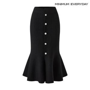 [백화점]미니멈 에브리데이 머메이드 밴딩 롱 니트 스커트 (EB4WH005D)