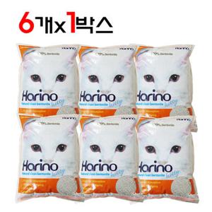 테비토퍼 하리노 무향 4L 6개입 벤토나이트모래