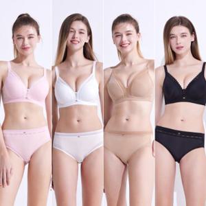 [1만원 비밀쿠폰][Wonderbra] 원더브라 와이어프리 브라팬티 8종세트 WB166_00