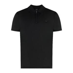 폴앤샤크 블랙 반 집업 사이드 슬릿 폴로 티셔츠 21411238 011