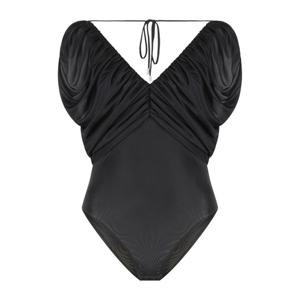 핀코 퍼프 슬리브 브이넥 루시드 바디수트 104958A2F1 Z99