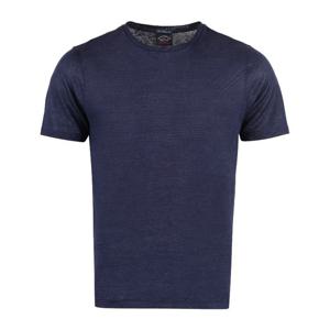 폴앤샤크 리브드 넥라인 네이비 리넨 티셔츠 23411058 013