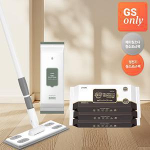 리벤스 [12/16 단하루 2천원 쿠폰] 밀대걸레+베이킹소다 청소포30매*3팩+정전기 청소포 60매