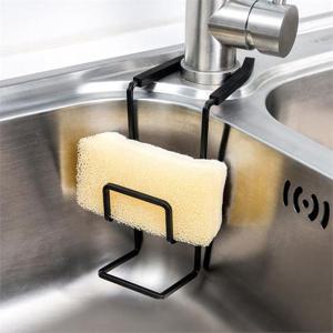 키친홈 2단 수세미 거치대(블랙)/ 싱크대 수세미걸이