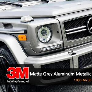 3M [2080-M230] 그레이 알루미늄 메탈릭 셀프 랩핑 필름 카스킨 생활보호 패키지 마프로 에이버리 크롬
