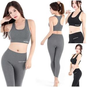 [attimor]  스포츠브라세트 브라탑 8부레깅스 슬림웨이브