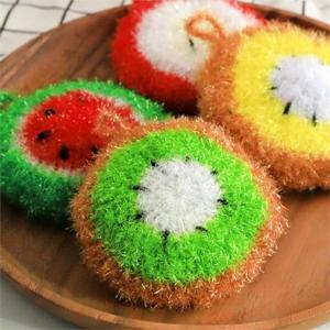 [마물샵] 과일 도톰한 두께 캐릭터 아크릴 수세미