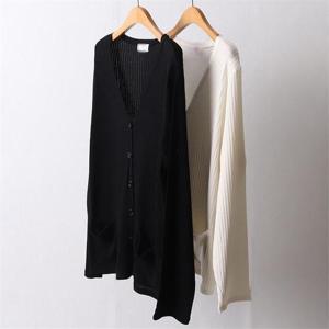 빅사이즈사랑해요 I157L202 포켓브이넥골지가디건 CH
