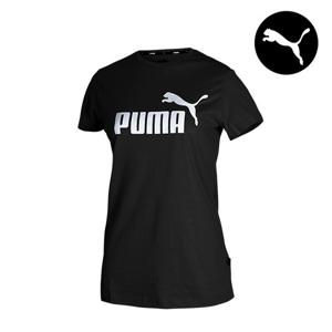 푸마 우먼스 빅로고 여성 반팔티 블랙 586774-01
