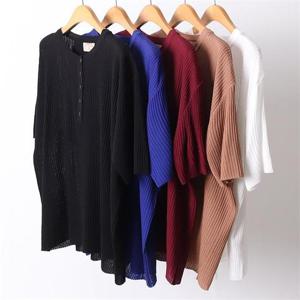 빅사이즈사랑해요 D612L204 골지박시썸머니트반팔 RM