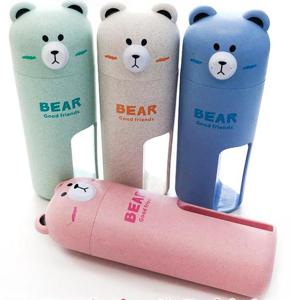 이든 곰돌이 휴대용 칫솔 치약통