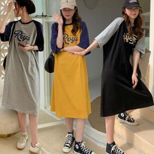 [DW company] 여성 데일리 나그랑 면 롱원피스 홈원피스