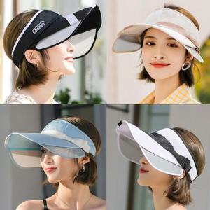 [KN65] 리본라인 날개썬캡 자외선차단 여름 골프모자 썬바이저