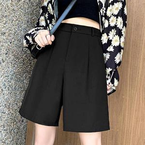 [잇백잇슈] 핀턱반바지 봄여름 정장캐주얼 라운딩바지