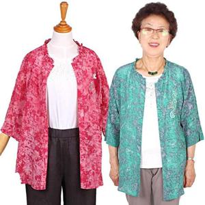 [할마마마] 나염7부인견블라우스 봄여름인견자켓