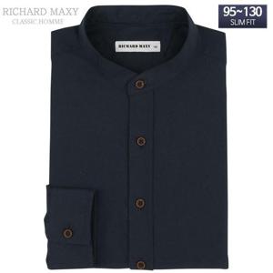 95-130 빅사이즈 차이나카라 옥스포드 슬림핏셔츠 -SMA3334