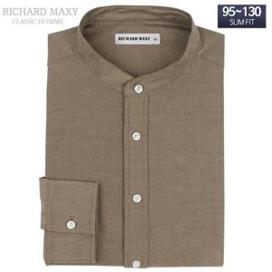 95-120 빅사이즈 차이나카라 옥스포드 슬림핏셔츠 -SMA3333