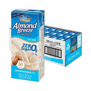 [매일유업]아몬드브리즈 언스위트(제로슈가) 190ml 24팩