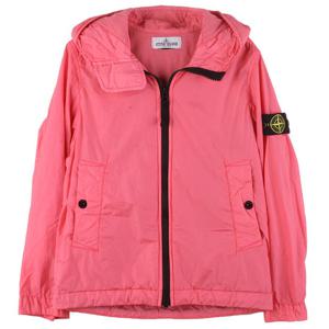 스톤아일랜드 키즈 와펜 후드자켓 핑크 761640233 V0087