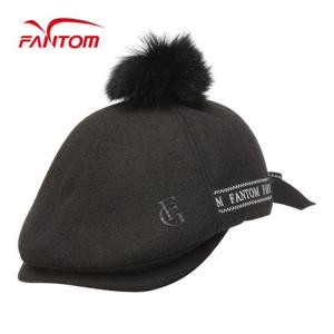 [팬텀] 여성 퍼방울 귀달이 뒷리본 가스캣 221B4CP655_BK