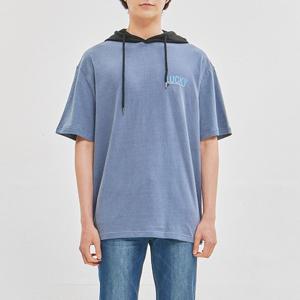 [잠뱅이]남성 반팔후드 AL2WTS13-BL