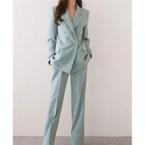 자켓 스판 와이드 팬츠 정장 슈트 셋업 오피스 하객룩