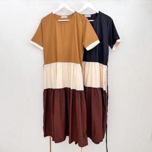 빅사이즈사랑해요 P622L307 초콜릿빽리본원피스 BE