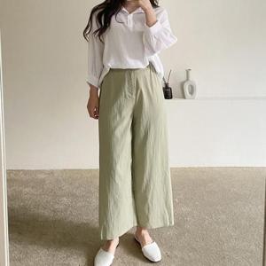 G126226_쿨 와이드스판 와이드스판팬츠 여름통바지