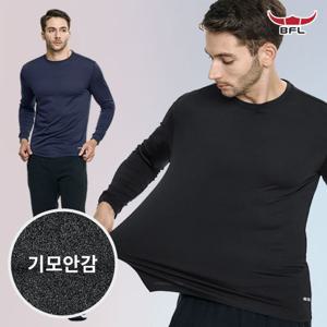 BFL 히트업 남성 기모 라운드 긴팔 티셔츠(KP43LT064M)